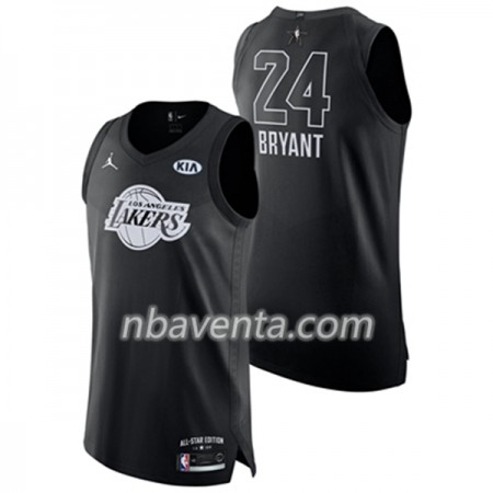 Camiseta Hombre Los Angeles Lakers Kobe Bryant 24 2018 All Star Jordan Brand Negro Swingman